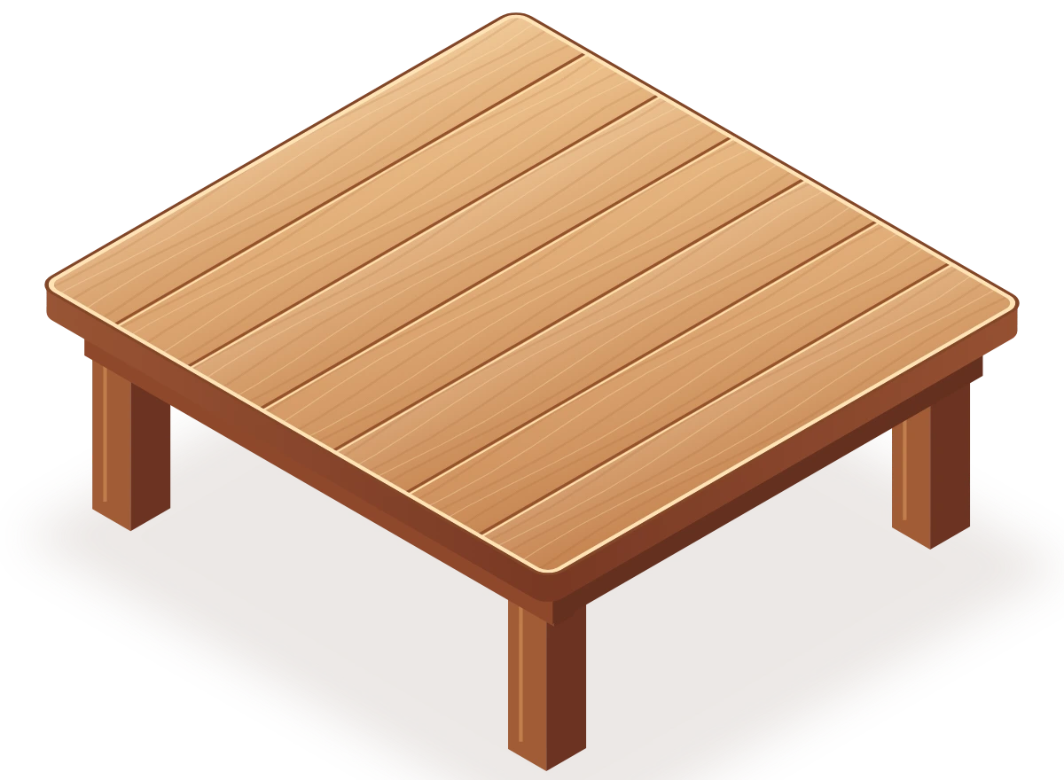 Classic table, as drawn in Money Stack